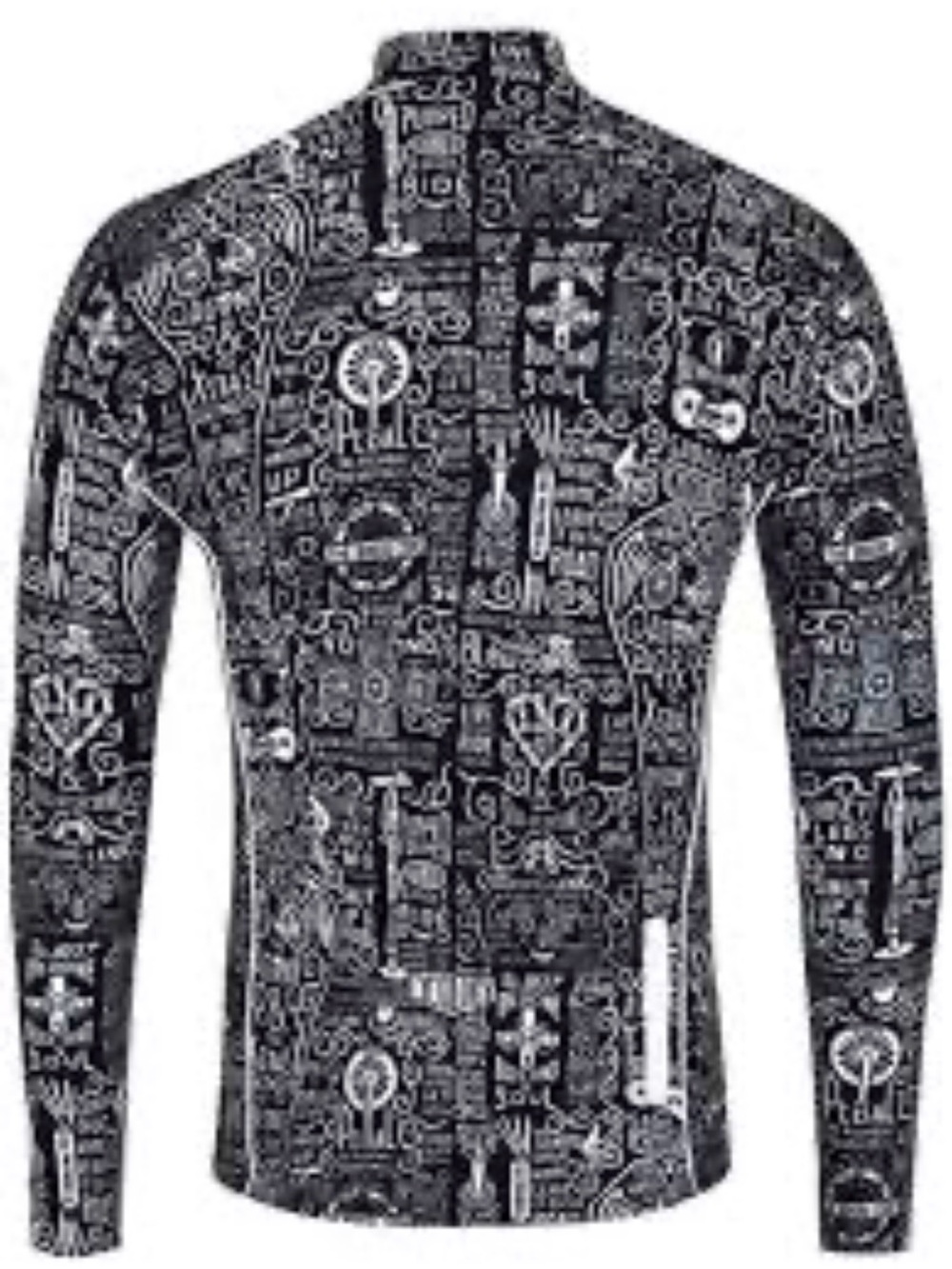 Cycology Cycling Jersey Wisdom Men's L Black Graphic Long-Sleeve Shirt